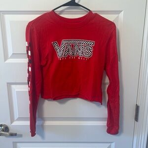 Vans Red V-Neck Tee